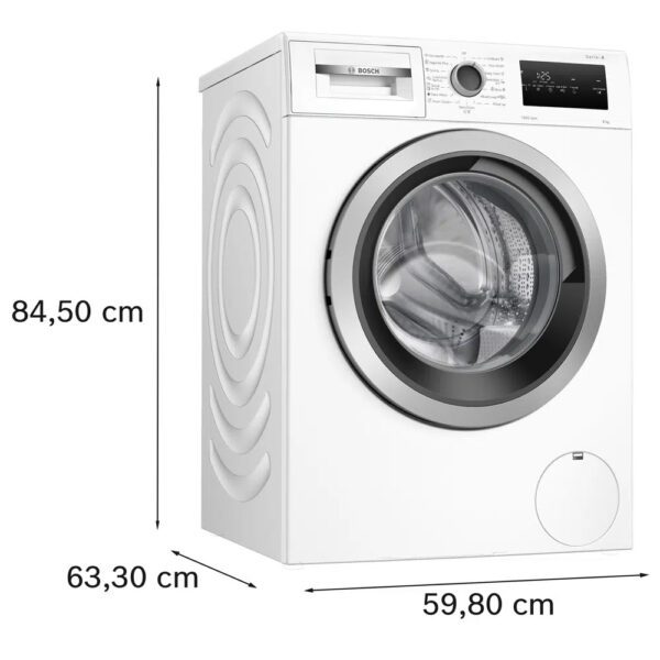 ⁦מכונת כביסה פתח חזית - 8 ק"ג Bosch בוש WAN28178IL יבואן רישמי!⁩ – תמונה ⁦3⁩